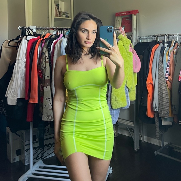 Neon mini dress - Picture 1 of 2